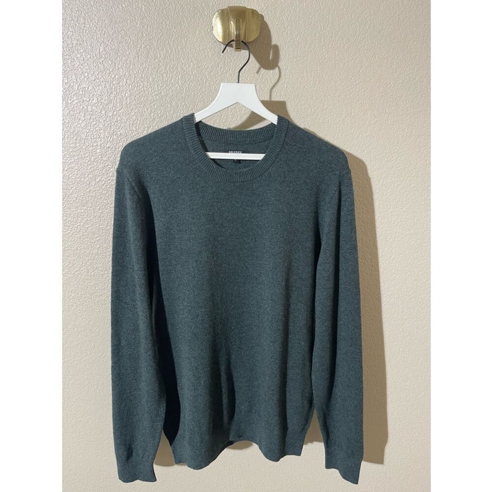 Galeries Lafayette Premium Men's Crewneck Sweater in Dark Teal